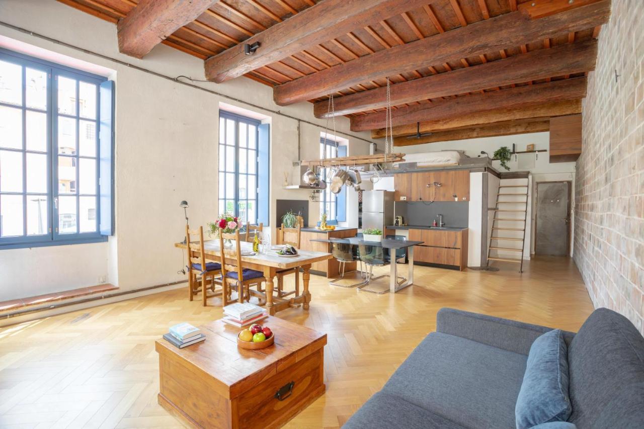 Sunny Stylish Spacious Loft In Old-Port Marseille Bagian luar foto